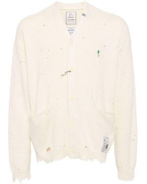 Maison Mihara Yasuhiro Distressed Cardigan - Natural