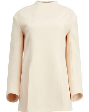 KHAITE The Mahni Slit-Detail Blouse - Natural