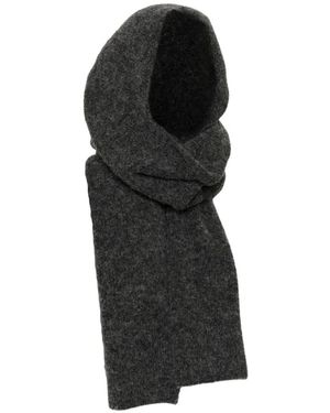 Gestuz Sciarpa Alpha Con Cappuccio - Nero