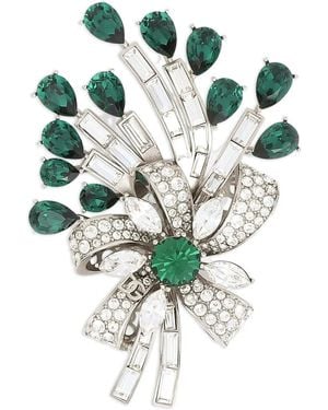 Dolce & Gabbana Brosche mit Schleife - Grün