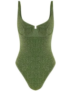 Oséree Bañador Con Aberturas - Verde