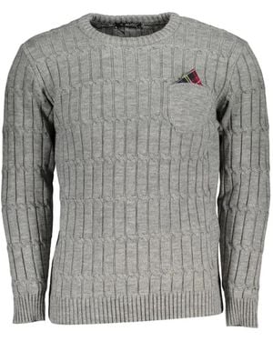 U.S. Grand Patch-Pocket Cable-Knit Jumper - Grey