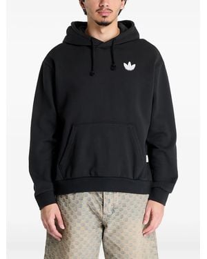 adidas Skeleton Print-Graphic Hoodie - Black