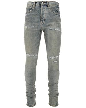 Purple Brand P001 Distressed Jeans - Gray