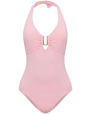 Melissa Odabash Maillot De Bain À Fermeture Nouée - Pink