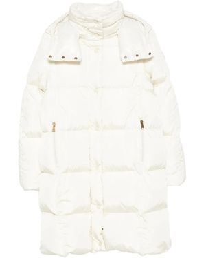 Moncler Plumífero con botones - Blanco