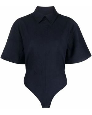 Jacquemus Body Le Body Baunhilha Con Cremallera - Azul