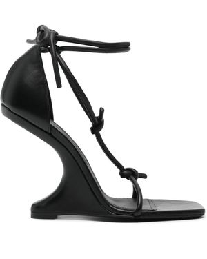 Rick Owens Lido Cantilever 8 T 110mm レザーサンダル - ブラック