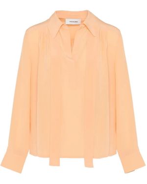 Yves Salomon Blusa De Seda Con Lazo En El Cuello - Blanco