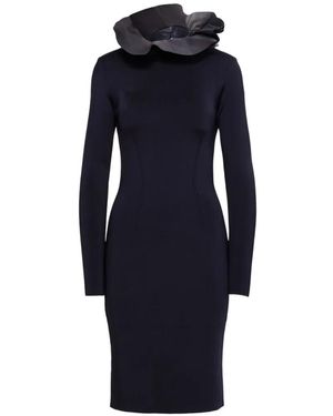 Ralph Lauren Ruffled Midi Dress - Blue