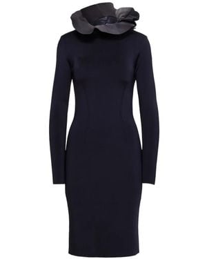 Ralph Lauren Ruffled Midi Dress - Blue