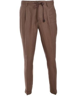 Gran Sasso Linen Pants - Gray