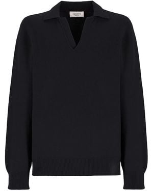 Laneus Pullover mit V-Ausschnitt - Schwarz