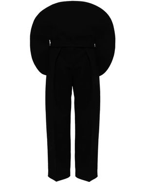 Jacquemus オーバーサイズ ストレートパンツ - ブラック