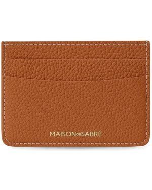 Maison De Sabre Leather Card Holder - Brown