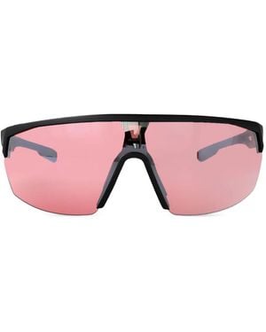 adidas Sp0099 Shield-Frame Sunglasses - Pink