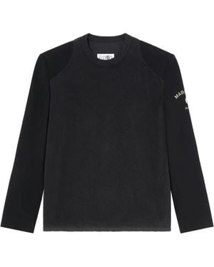 MM6 by Maison Margiela Long-Sleeve Top - Black