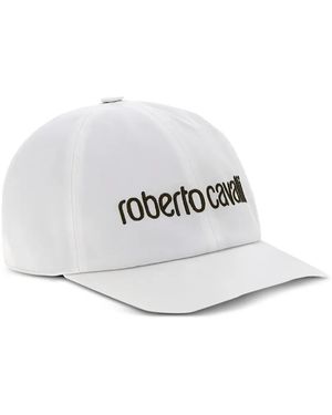 Roberto Cavalli ロゴ キャップ - ホワイト