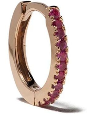 We by WHITEbIRD Aro Margot Mediano En Oro De 18Kt Con Rubíes - Blanco