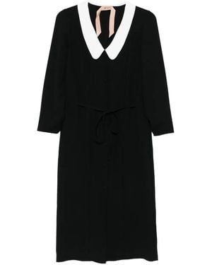 N°21 Peter-Pan Collar Dress - Black