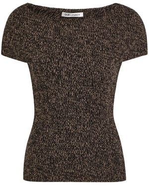 Our Legacy Twist Mouline Top - Black