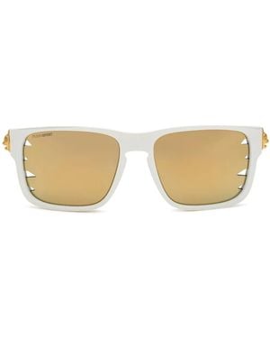 Philipp Plein Gaze スクエアフレーム サングラス - ナチュラル