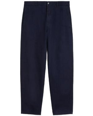 Jil Sander Tapered-Leg Cropped Jeans - Blue