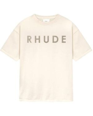 Rhude ダメージ Tシャツ - ナチュラル