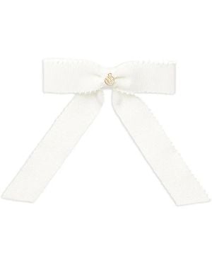 Maison Michel Vanina Bow - White