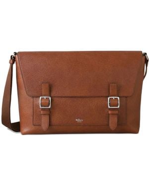 Mulberry Buckle-Fastening Leather Bag - Brown