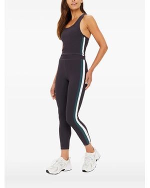 The Upside Sophie Ribbed Side-Stripe Top - Blue