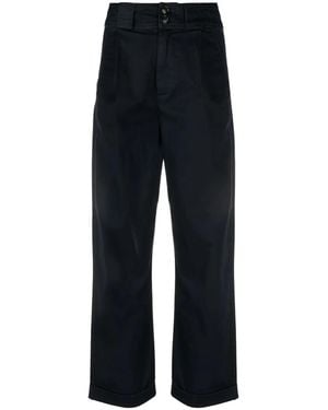 Woolrich High-Waisted Wide-Leg Pants - Blue