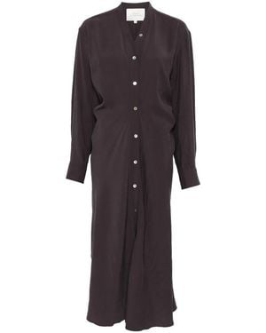 Studio Nicholson Fiore Midi Shirt Dress - Brown