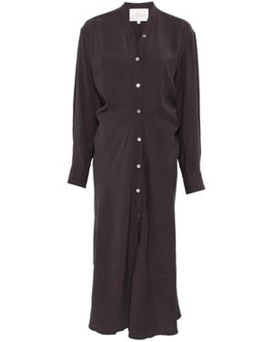 Studio Nicholson Fiore Midi Shirt Dress - Brown