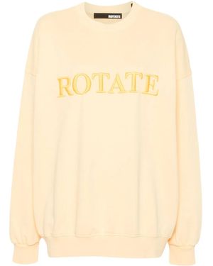 ROTATE BIRGER CHRISTENSEN ロゴ スウェットシャツ - ナチュラル