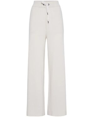 Brunello Cucinelli Wide Leg Pants - White