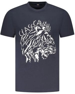 Roberto Cavalli Tiger-Print T-Shirt - Blue