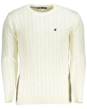 U.S. Grand Pull En Maille Torsadée - White