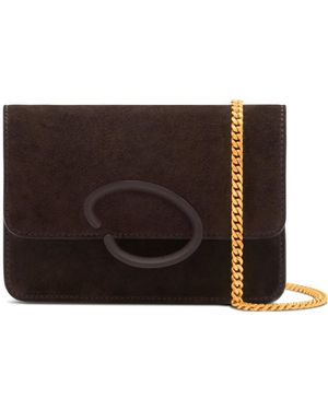 Oscar de la Renta O Pochette Chain Shoulder Bag - Brown