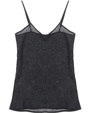 Baserange Dydine Linen Camisole Top - Black