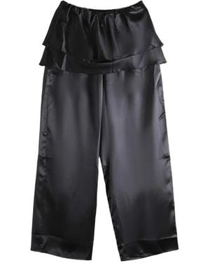 Baserange Kin Silk Trousers - Grey