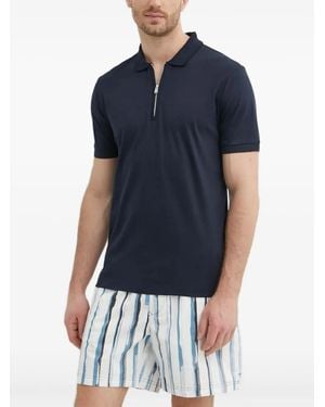 BOSS Striped Drawstring Shorts - Blue
