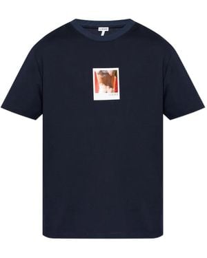Loewe Katoenen T-Shirt - Blauw