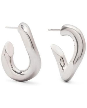 Isabel Marant Small Hoops Boucle D'Oreille - White