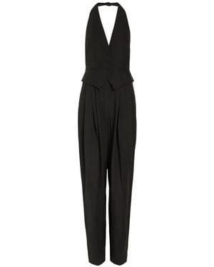 Ronny Kobo Rex Halterneck Jumpsuit - Black