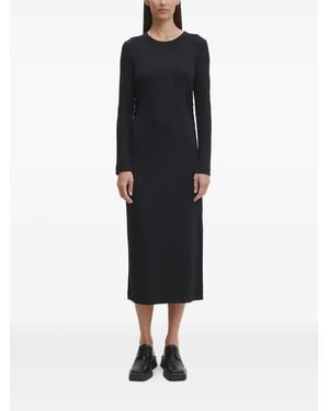 Marc O' Polo Vestido midi con manga larga - Negro