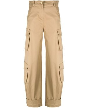 Valentino Garavani High-Waisted Cargo Trousers - Natural