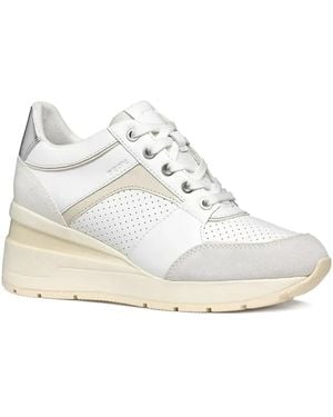 Geox Perforierte Sneakers - Weiß