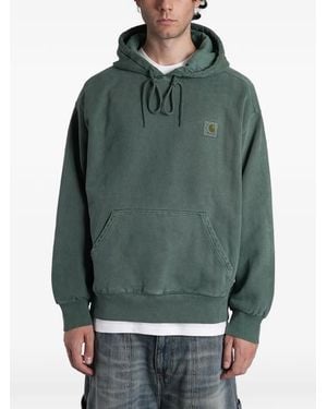 Carhartt Logo-Patch Hoodie - Green