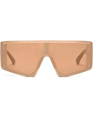 Stella McCartney Geometric-Frame Sunglasses - Natural